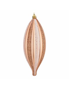 Ensemble Décorations de Noël Krist+ 00904 Cuivre PVC Allongé 3 x 3 x 18 cm (12 Unités) 2