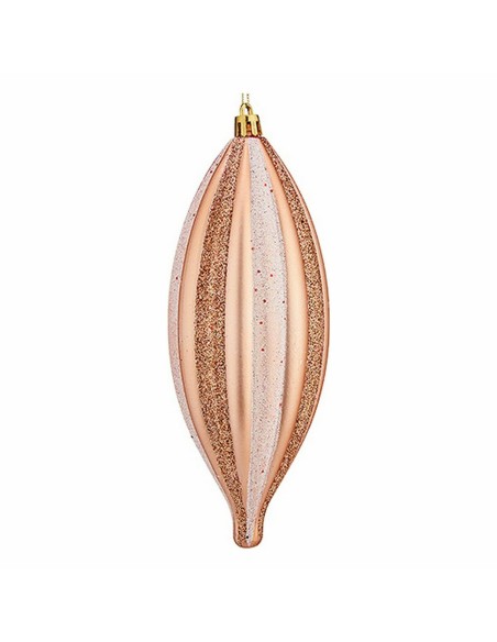 Ensemble Décorations de Noël Krist+ 00904 Cuivre PVC Allongé 3 x 3 x 18 cm (12 Unités)