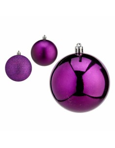 Lot de boules de Noël Krist+ 00776 Violet Plastique (12 Unités) 2