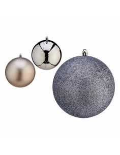 Lot de boules de Noël Krist+ 00762 Argenté Plastique (6 Unités) 2