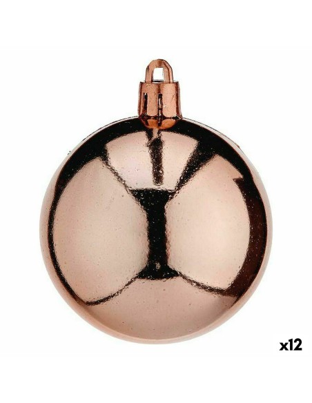 Lot de boules de Noël Krist+ 00466-4 Cuivre Plastique (12 Unités)