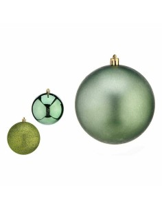Lot de boules de Noël Krist+ 00805 Vert Plastique (12 Unités) 2