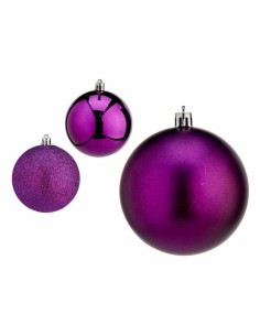 Lot de boules de Noël Krist+ 00836 Violet Plastique (12 Unités) 2