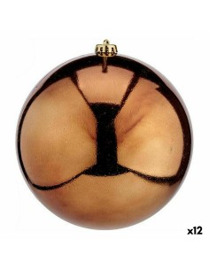 Boule de Noël Krist+ 00839 Marron Plastique (12 Unités)