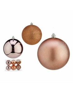 Lot de boules de Noël Krist+ 00727 Rose Plastique (12 Unités) 2