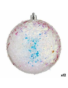 Lot de boules de Noël Krist+ 00989-7 Argenté (12 Unités)