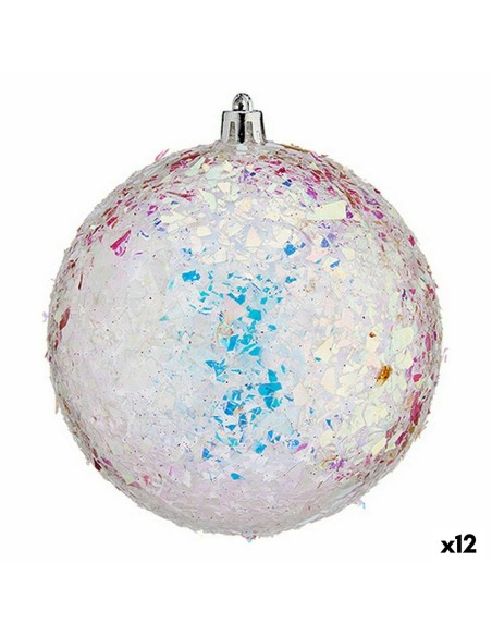 Lot de boules de Noël Krist+ 00989-7 Argenté (12 Unités)