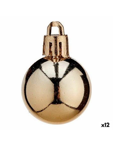 Lot de boules de Noël Krist+ K1912468-4 Cuivre Plastique (12 Unités)