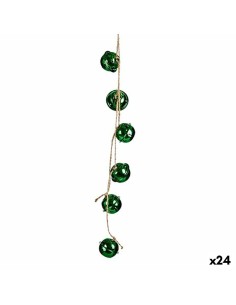 Décorations de Noël Krist+ 00547-2 Vert Plastique Serpent à sonnettes 58 x 3 x 3 cm (24 Unités)