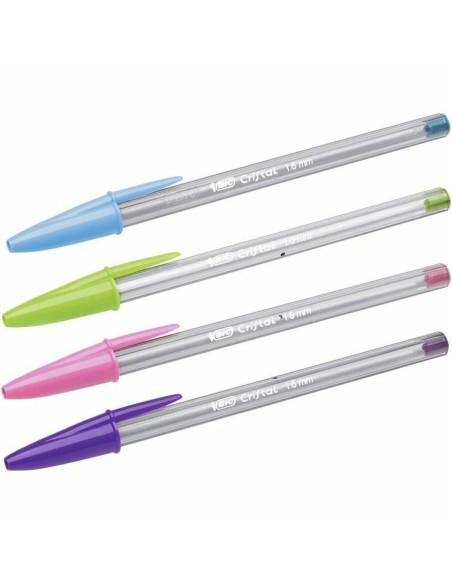Ensemble de Stylos Bic Cristal Fun 921342 Multicouleur 10 Pièces (10 Unités)