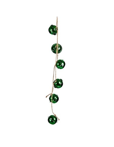 Décorations de Noël Krist+ 00547-2 Vert Plastique Serpent à sonnettes 58 x 3 x 3 cm (24 Unités)