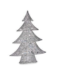 Figurine Décorative Krist+ 00126 Argenté Sapin de Noël 12 x 59,5 x 48,5 cm Métal (3 Unités) 2