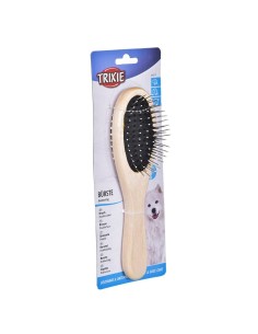 Brosse Trixie Chat Double Marron Noir Bois 2