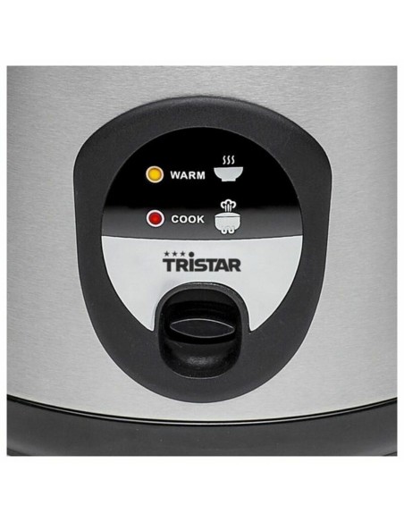 cuiseur à riz Tristar RK-6126 Arrocera Noir/Argenté Argenté Acier inoxydable 400 W