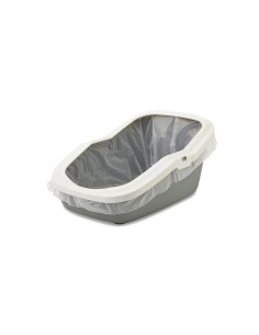 Bac à litière pour chats Savic Blanc Gris Plastique 2