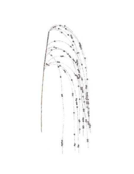 Branche Baies Argenté 100 x 3 x 5 cm (24 Unités)