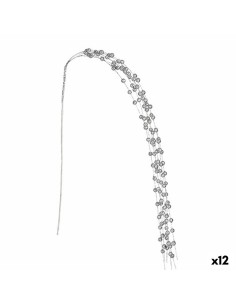 Branche 140 cm Balles Argenté (12 Unités)
