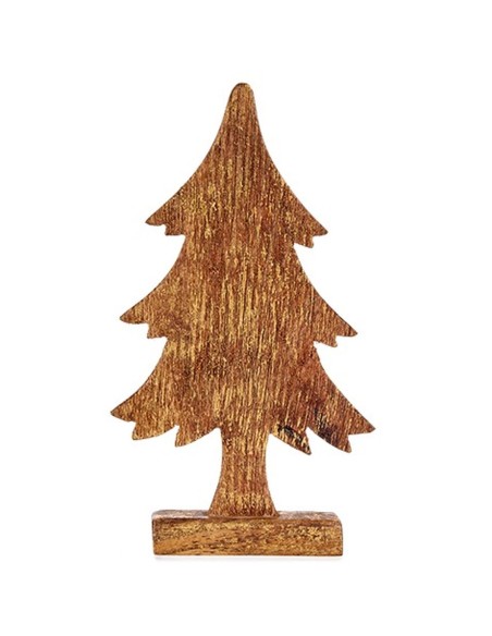 Figurine Décorative Sapin de Noël Doré Bois 5 x 31 x 15,5 cm (6 Unités)
