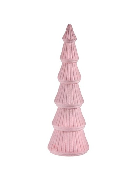 Sapin de Noël Velours Rose Bois 12 x 34,5 x 12 cm (8 Unités)