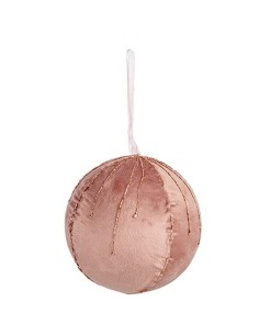 Lot de boules de Noël Krist+ 19A5453-PR Rose Polyester (4 Unités) 2