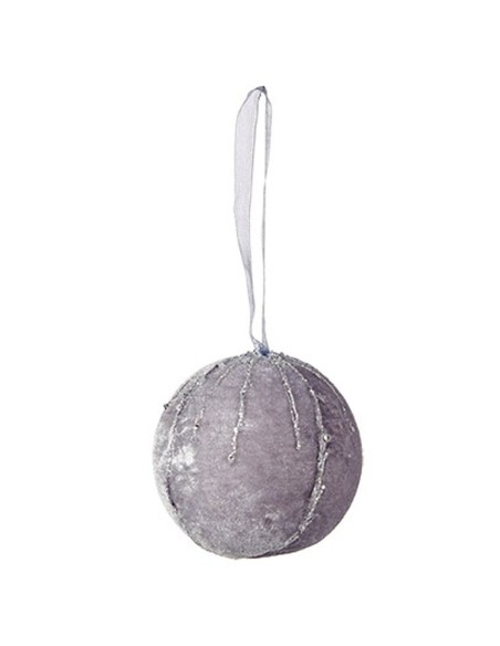 Lot de boules de Noël Krist+ 19A5458-1G Argenté Polyester (6 Unités)