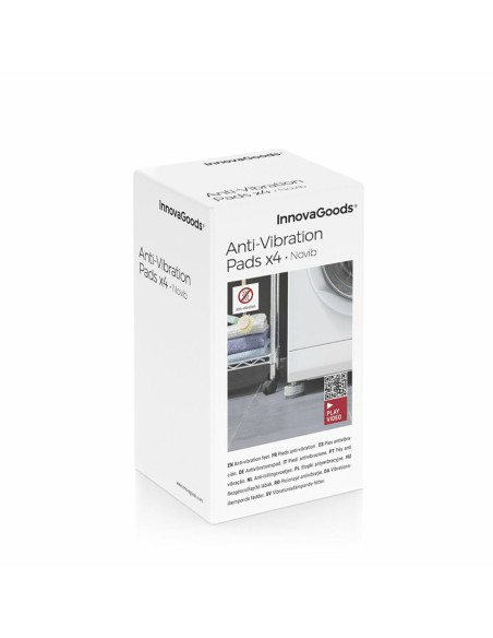 Jeu de Pieds Anti-vibrations Empilables Novib InnovaGoods 4 Unités (Reconditionné A)