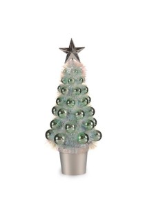 Figurine Décorative Sapin de Noël Vert polypropylène Plastique 12,2 x 30 x 12,2 cm (12 Unités) 2