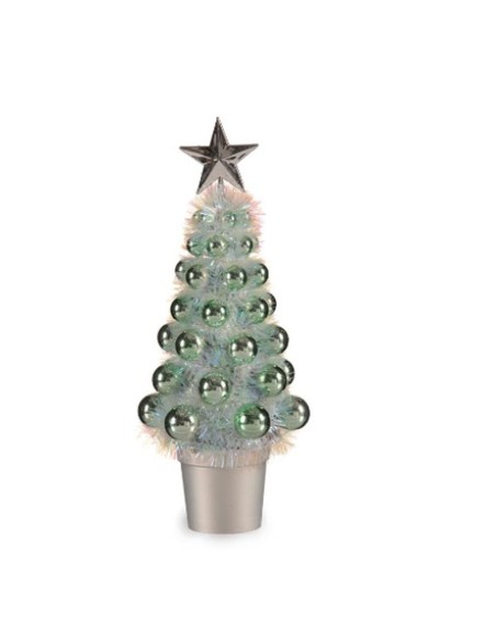 Figurine Décorative Sapin de Noël Vert polypropylène Plastique 12,2 x 30 x 12,2 cm (12 Unités)