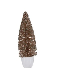 Figurine Décorative Sapin de Noël Menthe champagne Plastique 10 x 33 x 10 cm (6 Unités) 2