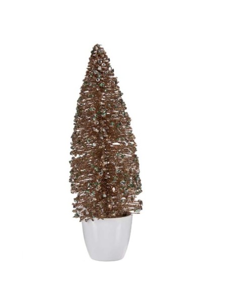Figurine Décorative Sapin de Noël Menthe champagne Plastique 10 x 33 x 10 cm (6 Unités)