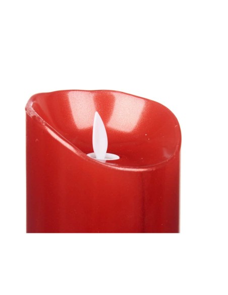 Bougie LED Acorde L-Y8025-YBH-R Rouge 8 x 8 x 25 cm (12 Unités)