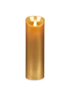Bougie LED Acorde L-Y8025-YBH-O Doré 8 x 8 x 25 cm (12 Unités) 2