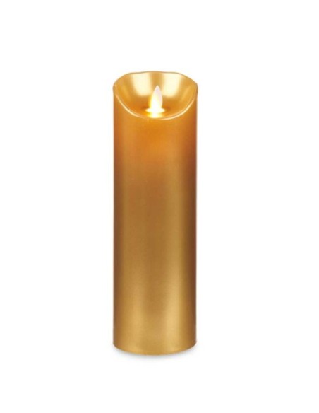 Bougie LED Acorde L-Y8025-YBH-O Doré 8 x 8 x 25 cm (12 Unités)