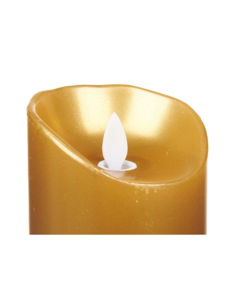 Bougie LED Acorde L-Y8025-YBH-O Doré 8 x 8 x 25 cm (12 Unités)