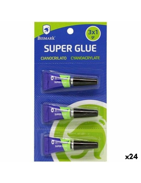Adhésif instantané Bismark Super Glue 1 g (24 Unités)