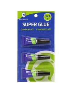 Adhésif instantané Bismark Super Glue 1 g (24 Unités) 2