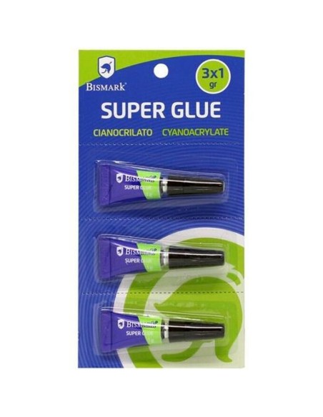 Adhésif instantané Bismark Super Glue 1 g (24 Unités)