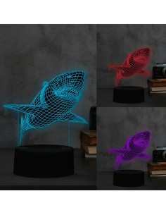 Lampe LED iTotal 3D Requin 12,1 x 4 x 20,7 cm Plastique 21 cm 2