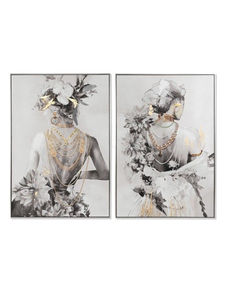 Cadre Home ESPRIT Femme 80 x 3,5 x 120 cm (2 Unités)