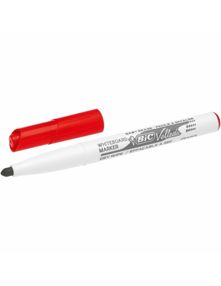 Marqueur Bic Velleda 1741 Blanc Rouge Tableau blanc