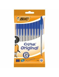 Ensemble de Stylos Bic Cristal Original 516352 Bleu (10 Unités)