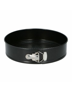 Moule à gâteaux Alpina Antidérapant Rond Noir Acier Ø 28 x 6,7 cm