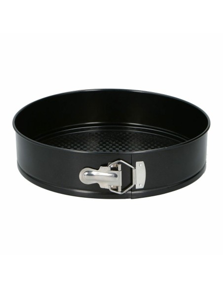 Moule à gâteaux Alpina Antidérapant Rond Noir Acier Ø 28 x 6,7 cm