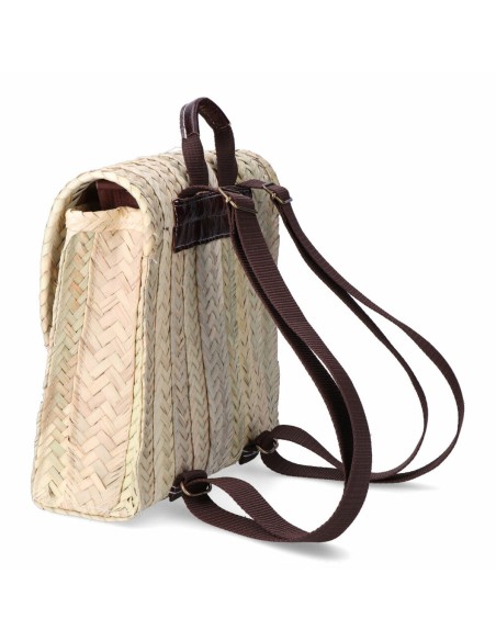 Sac à dos EDM Viena 26,5 x 26,5 cm Feuille de palmier Avec poignée