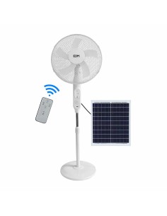 Ventilateur sur Pied EDM 33523 Blanc 25 W Solaire