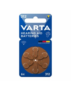 Pile pour aide auditive Varta Hearing Aid 312 PR41 6 Unités