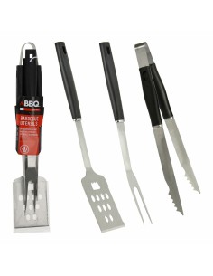 Ustensiles pour barbecues Noir 3 Pièces