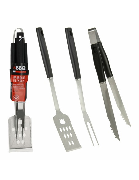 Ustensiles pour barbecues Noir 3 Pièces