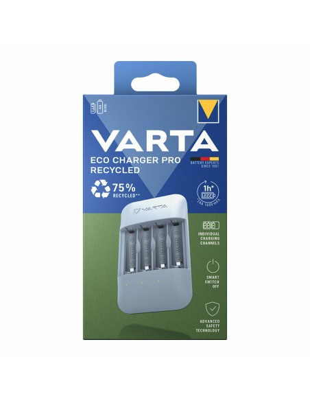 Chargeur de batterie Varta Eco Charger Pro Recycled 4 Batteries