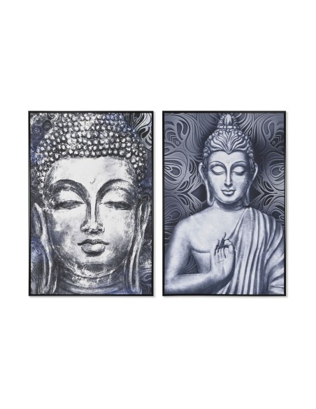 Cadre Home ESPRIT Buda Oriental 83 x 4,5 x 123 cm (2 Unités)